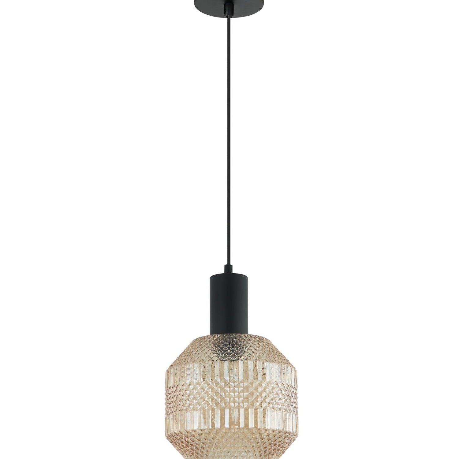 MARACA: Interior Glass Jar With Quadrilateral Segment Pendant Lights