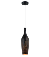 MARRAKESH: Bohemian Interior Bottle Shape Pendant Light (Black/ White)
