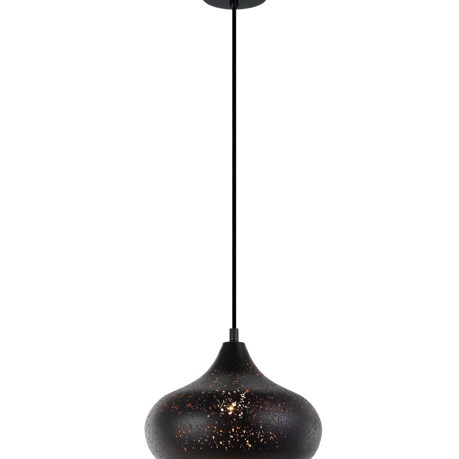 MARRAKESH: Bohemian Interior Champagne Glass Shape Pendant Light (Black/ White)