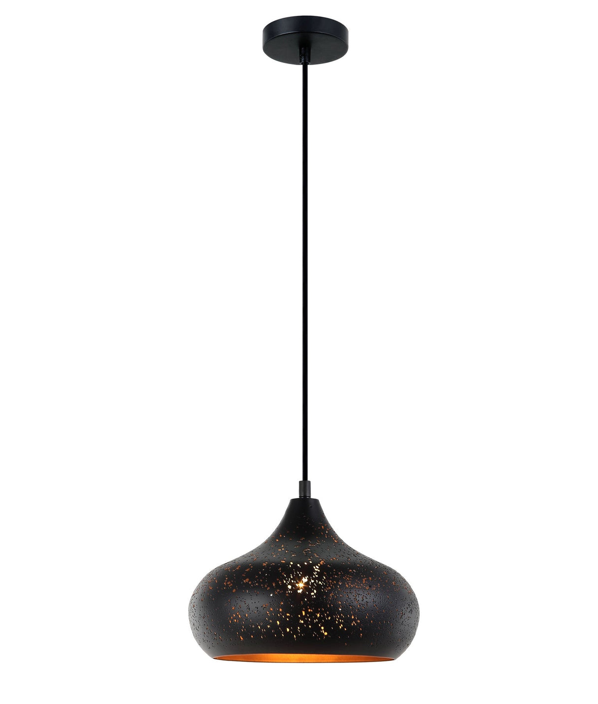 MARRAKESH: Bohemian Interior Champagne Glass Shape Pendant Light (Black/ White)