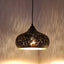 MARRAKESH: Bohemian Interior Champagne Glass Shape Pendant Light (Black/ White)