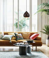 MARRAKESH: Bohemian Interior Ellipse Shape Pendant Light (Black/ White)