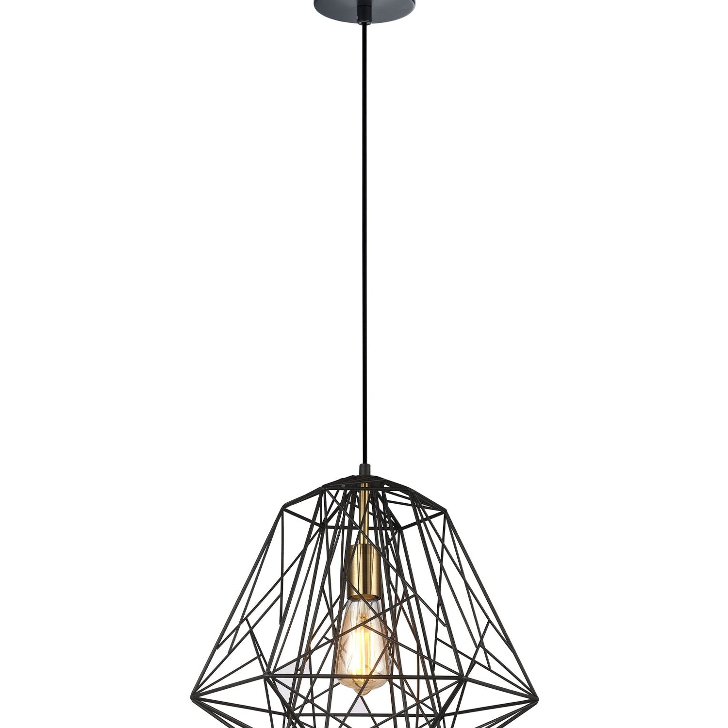 MARTE: Geometric Design Interior Iron Cage Pendant Lights