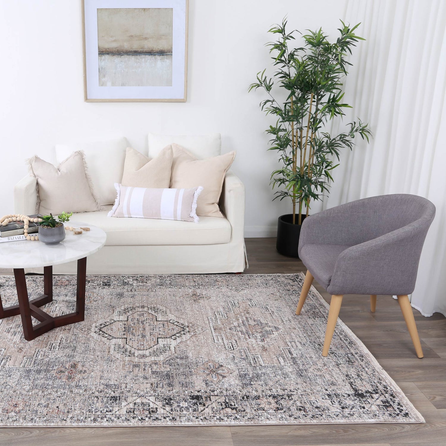 Annapolis Derbent Ash Traditional Soft Rug