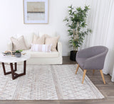 Annapolis Tabriz Beige Geometric Soft Rug