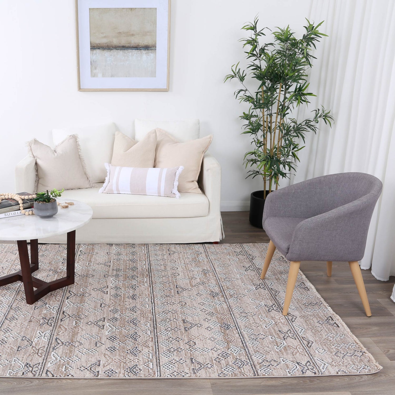 Annapolis Sivas Ash Tribal Soft Rug