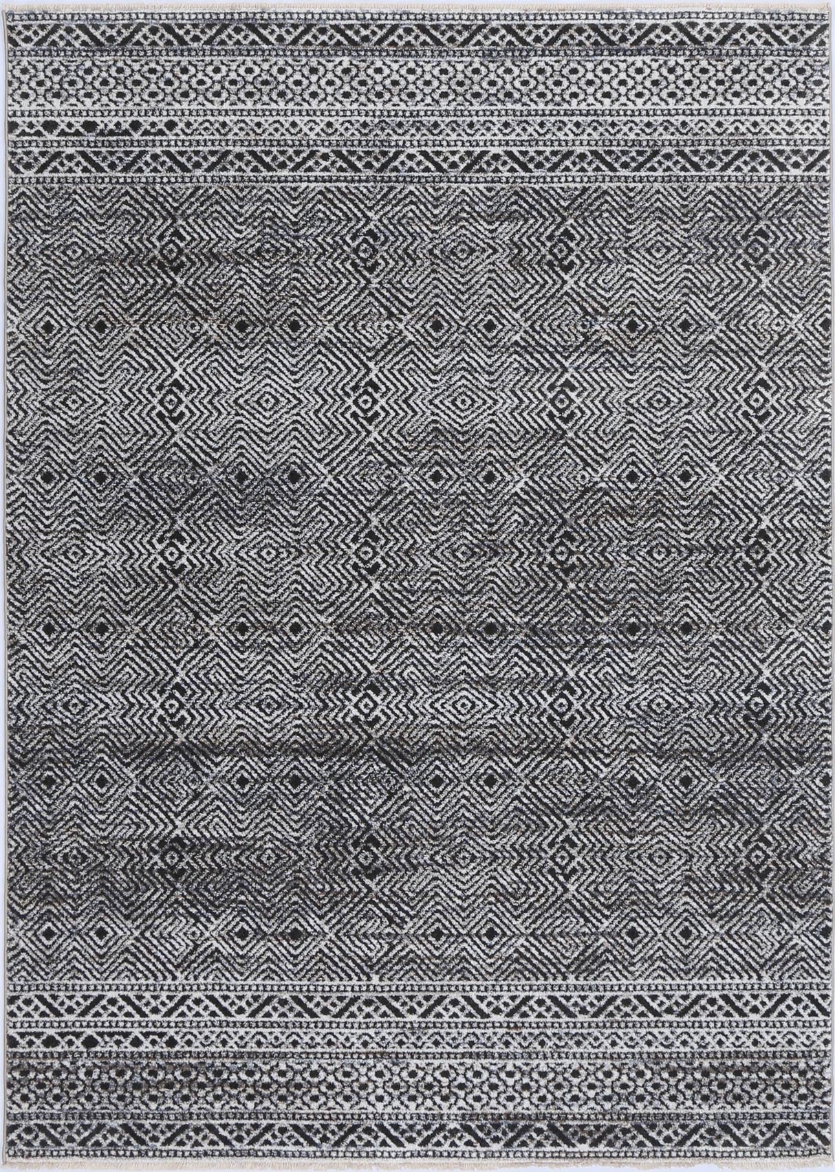 Annapolis Zaranj Charcoal Tribal Soft Rug