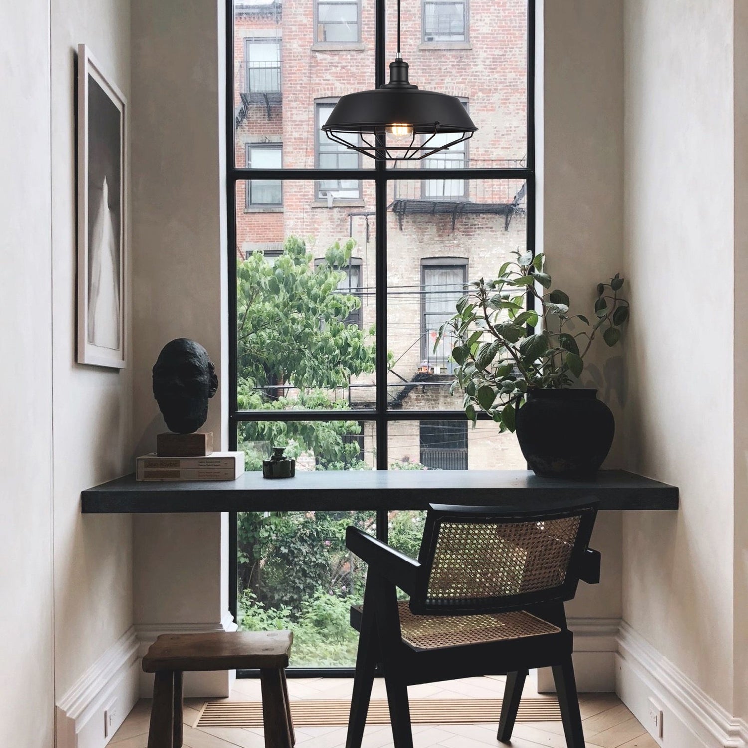 MATRIX: Industrial Iron Dome & Cage Pendant Lights