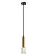 MIKRO: Modern Karaoke Mic Shape Interior Cylinder & Mesh Pendant Lights