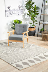 Mirage Adani  Modern Tribal Design Grey Rug