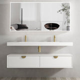 Tiara Wall Hung Vanity and Basin 1500mm White