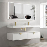 Tiara Wall Hung Vanity and Basin 1500mm White