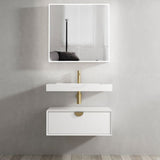 Tiara Wall Hung Vanity and Basin 750mm White