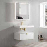 Tiara Wall Hung Vanity and Basin 750mm White