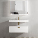 Tiara Wall Hung Vanity and Basin 900mm White
