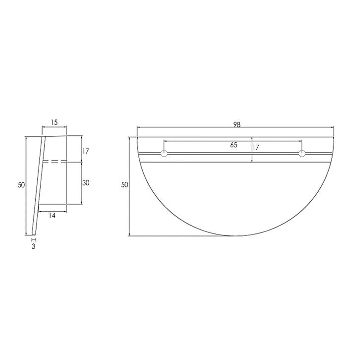 Vanity MARLO Wall Hung 600mm Matte Black