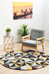 Matrix Pure Wool 900 Blue Round Rug