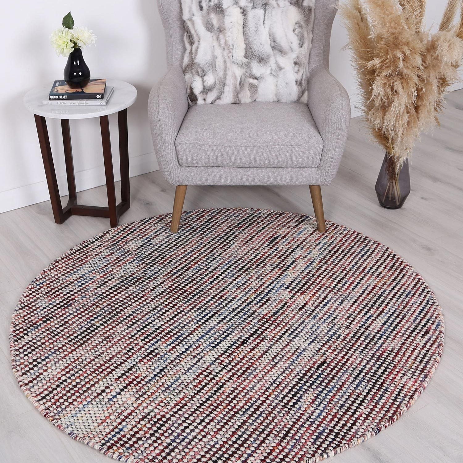 Nordic Multi Reversible Wool Round Rug