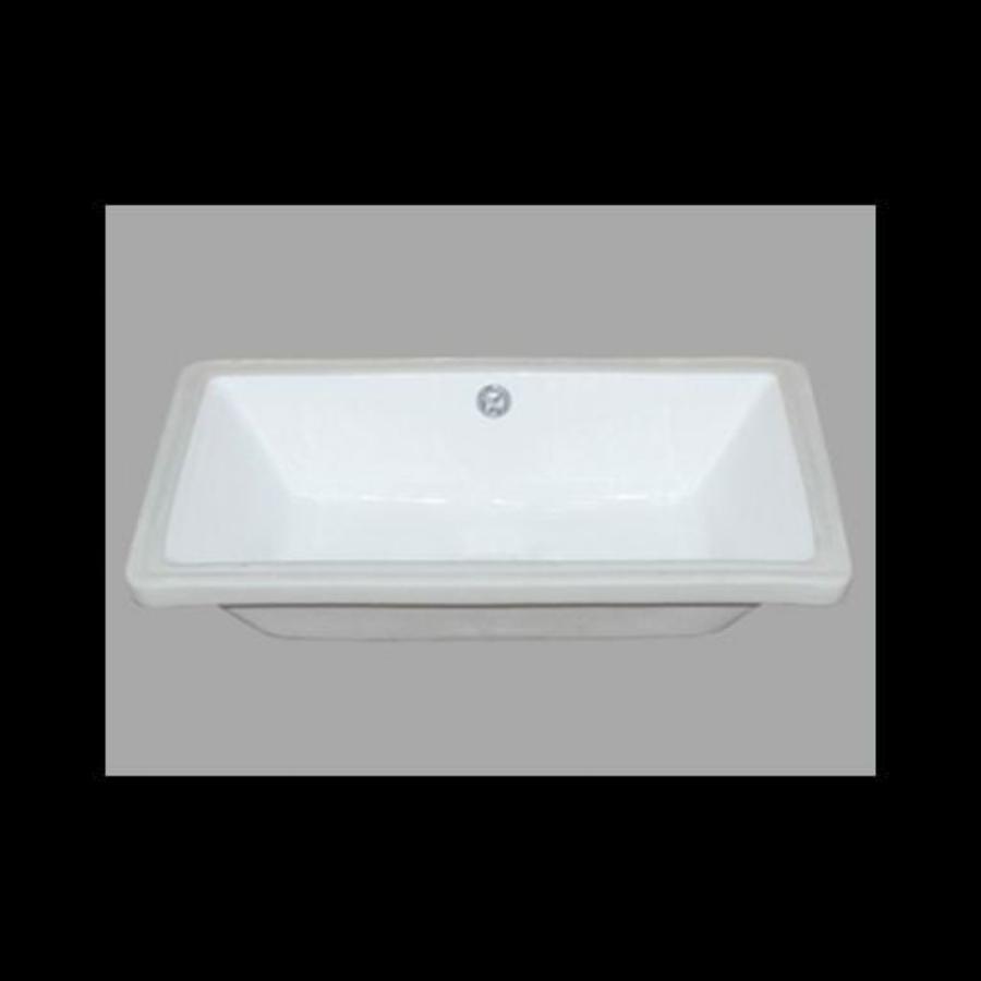 Rocky GLoss White Undermount Basin (Rectangle: 525x345x195)