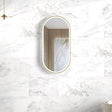 NOOSA LED Oval Metal Coloured Frame Tuffi Mirror 900x450mm