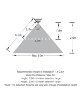 NOVATRIS: LED Tri-CCT Motion Sensor Recessed Downlight IP44