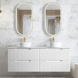 Vanity NOOSA Wall Hung 1500mm Satin White