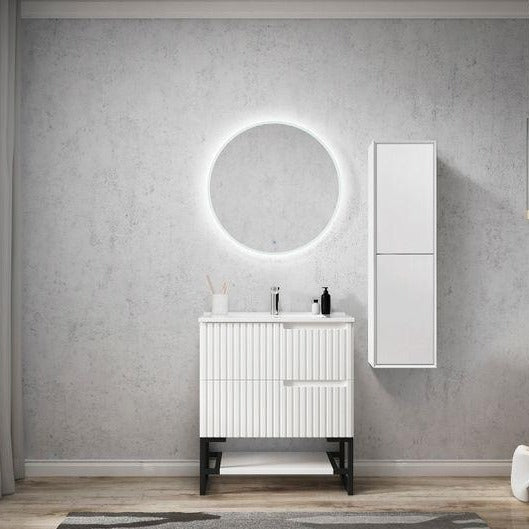 Vanity NOOSA Wall Hung 900mm Satin White