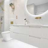 Vanity NOOSA Wall Hung 1500mm Satin White