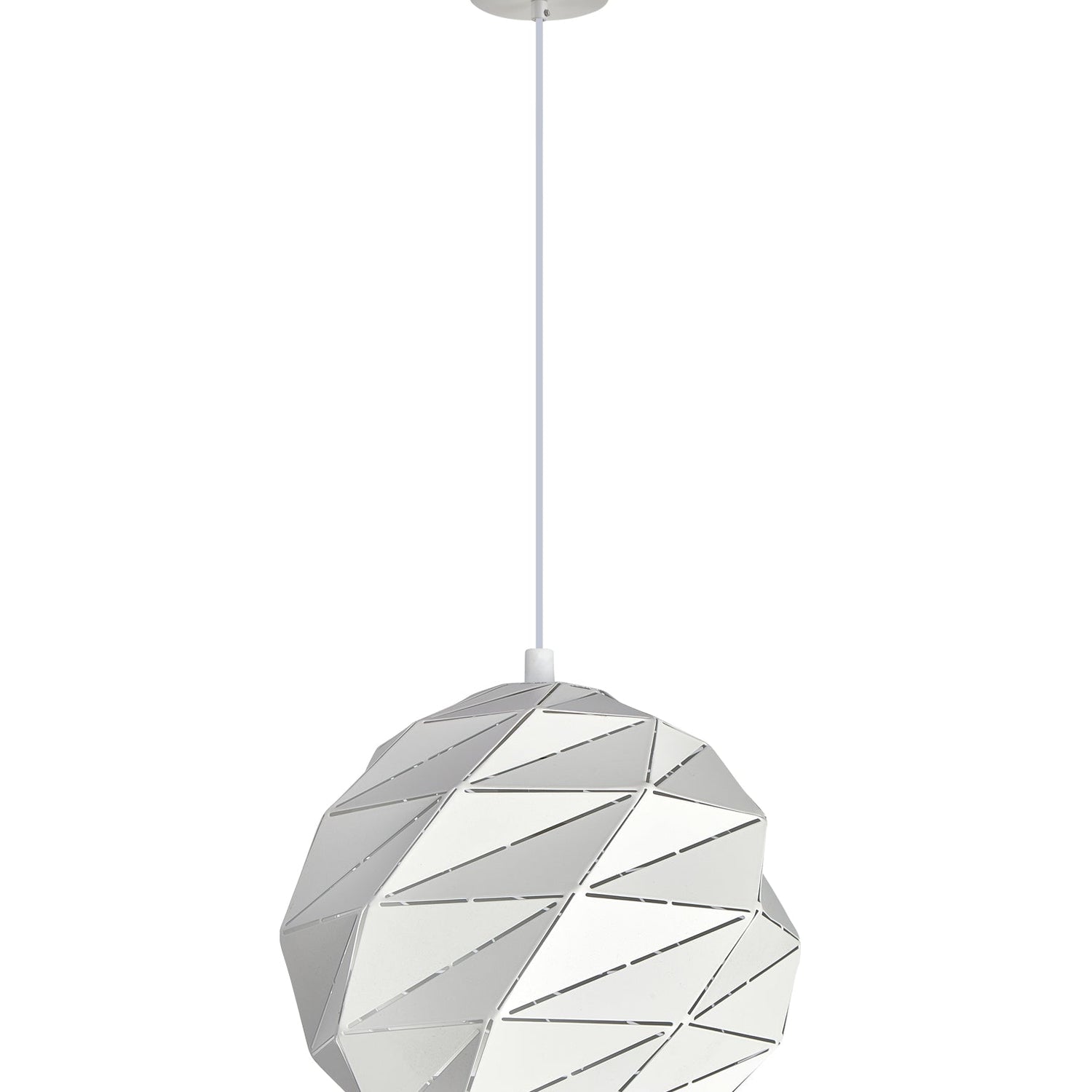 ORIGAMI: Interior Large Dome Carved Iron Origami Style Pendant Lights