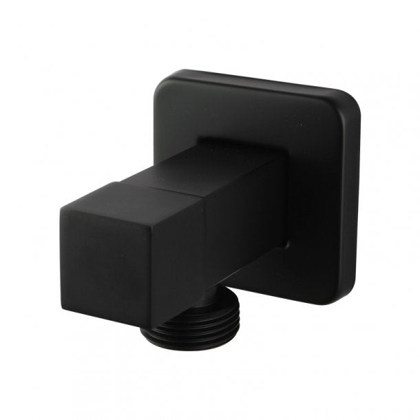BLAZE Square Black 1/4 Turn Washing Machine Stop Tap