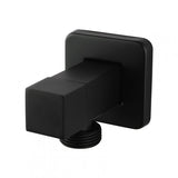 BLAZE Square Black 1/4 Turn Washing Machine Stop Tap