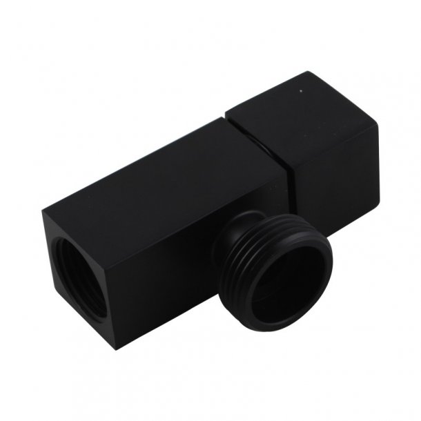 BLAZE Square Black 1/4 Turn Washing Machine Stop Tap