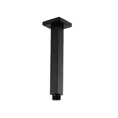 Cavallo Square Ceiling Shower Arm 200mm - Matte Black