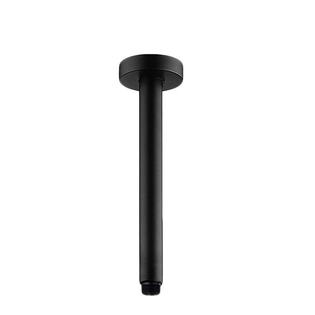 Pentro Round Ceiling Shower Arm 200mm - Matte Black