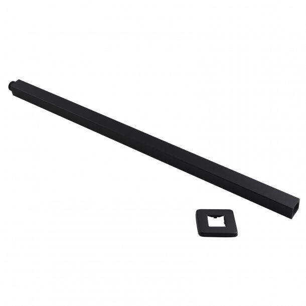 Blaze Square Ceiling Shower Arm 600mm - Black
