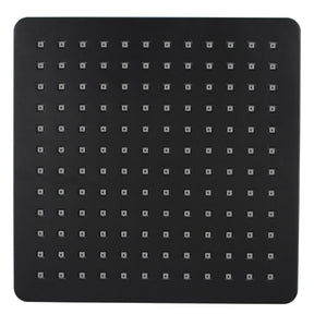 AQU Square ABS Rainfall Shower Head 200mm Discontinued - Black