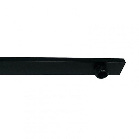 Blaze Square Gooseneck Wall Shower Arm - Black