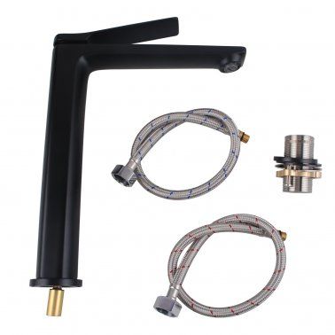 AQU RUSHY Tall Basin Mixer - Matte Black