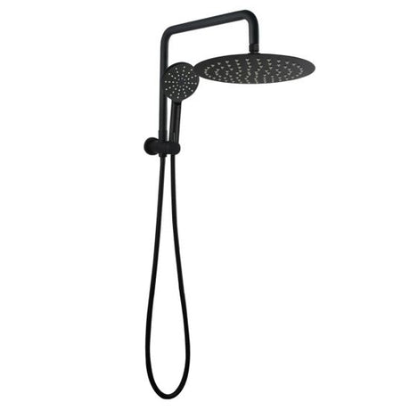 10'' Round Shower Station Top Water Inlet - Black