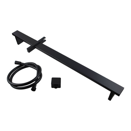 AQU Shower Rail Without Handheld Shower - Black