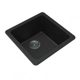 ARETE Black Granite Quartz Stone Sink 422mm