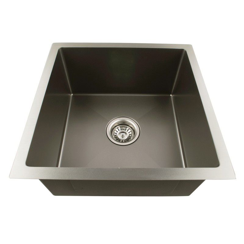 AQU Dark Grey Kitchen Sink (440x440x205)