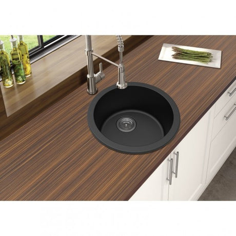 ARETE Black Granite Quartz Stone Sink 460mm
