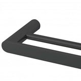 RUSHY Double Towel Rail 600mm - Black