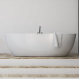Olivia Freestanding Bathtub with Overflow/Non-Overflow (Gloss white) (1300/1400/1500/1700mm)