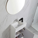 BRANT Mini Freestanding Vanity Gloss White