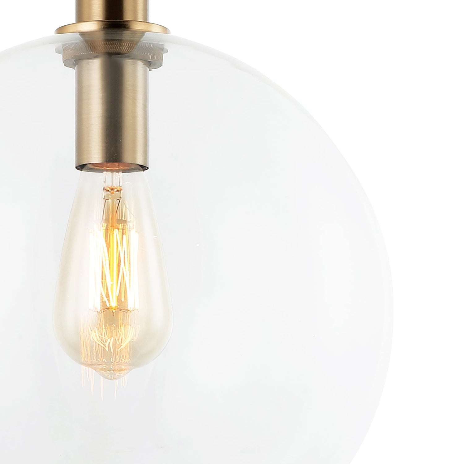 PATERA: Interior Glass with Extended Bronze Highlight Pendant Lights