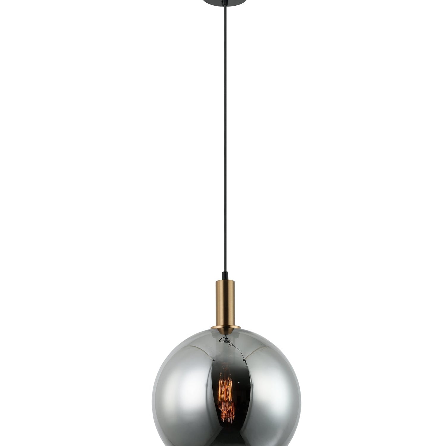 PATERA: Interior Glass with Extended Bronze Highlight Pendant Lights