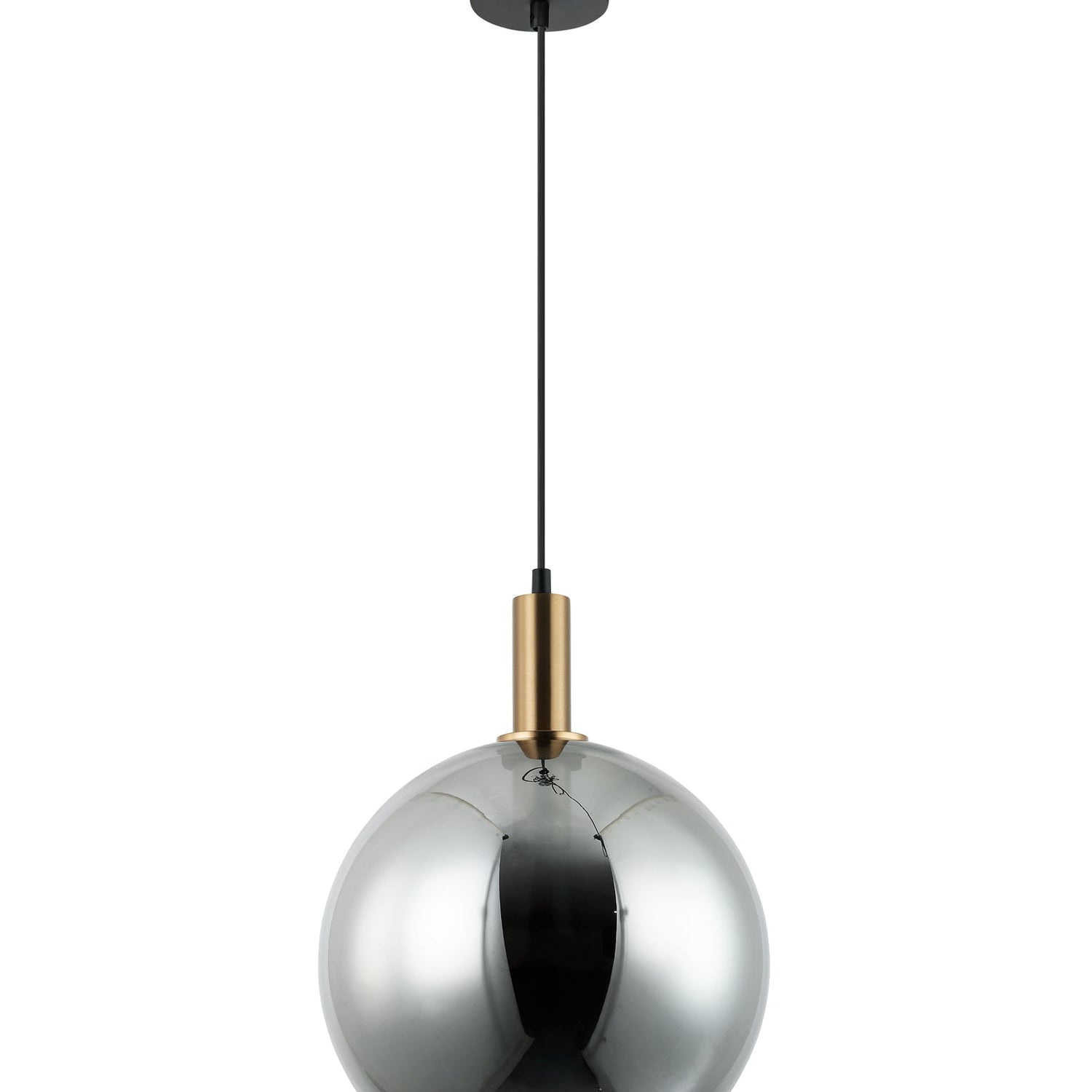PATERA: Interior Glass with Extended Bronze Highlight Pendant Lights