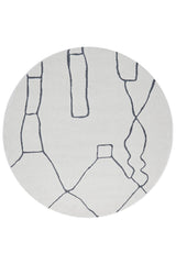 Paradise Amy Grey Round Rug